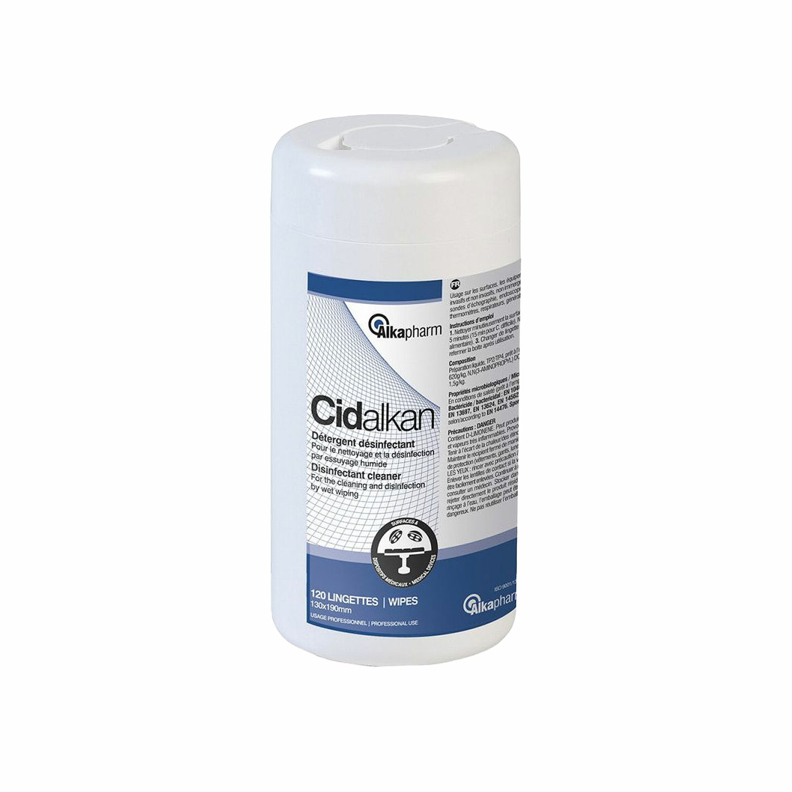 Cidalkan - Boite de 120 lingettes 