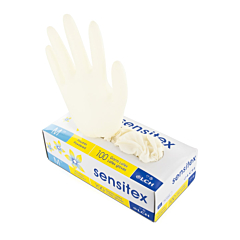 Gants latex non stériles poudrés